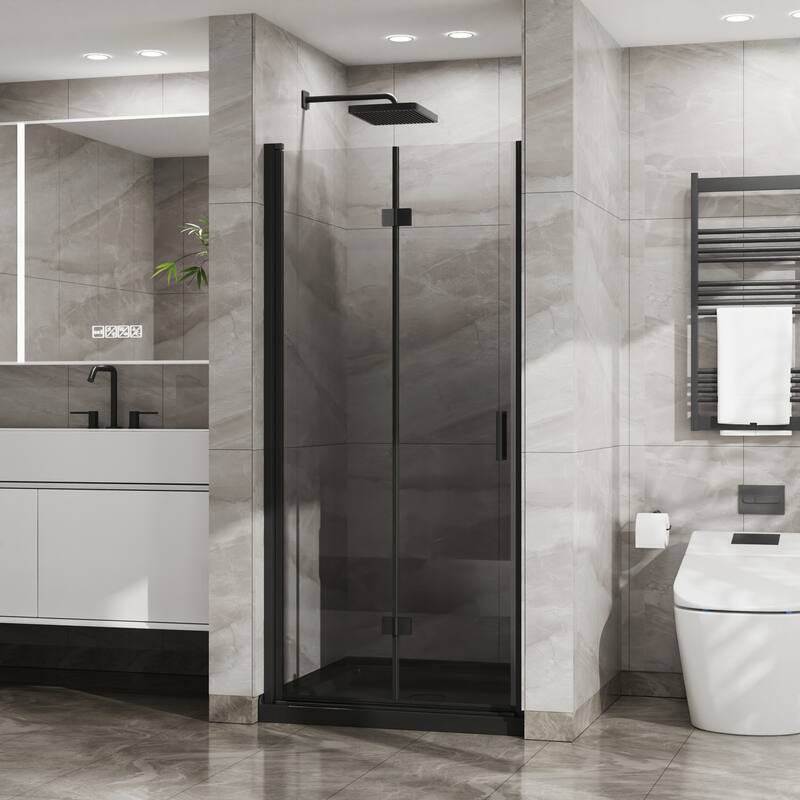 Versatile Foldable Shower Door with Advanced Features for Bathroom Enhancement