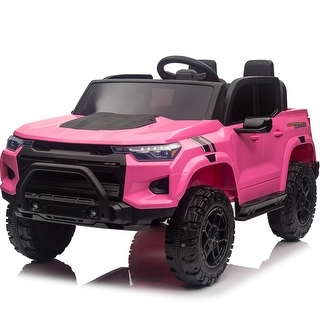 24V Kids 2-Seater Ride On Truck, Remote Control, 10AH Battery, LED Lights, Music & Toy Storage.