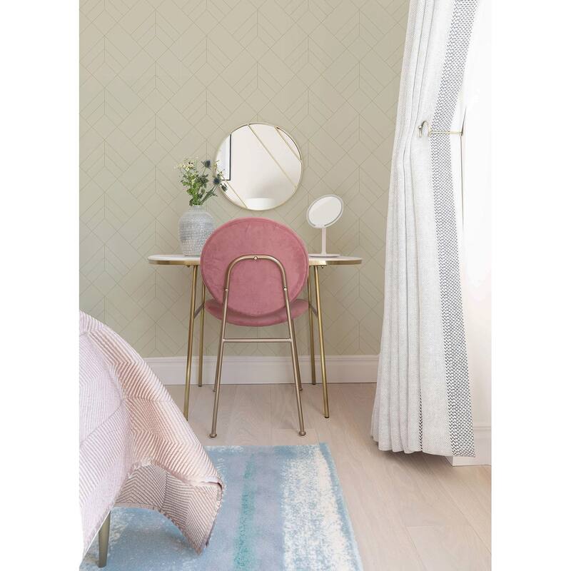 A-Street Prints Sander Light Grey Geometric Wallpaper