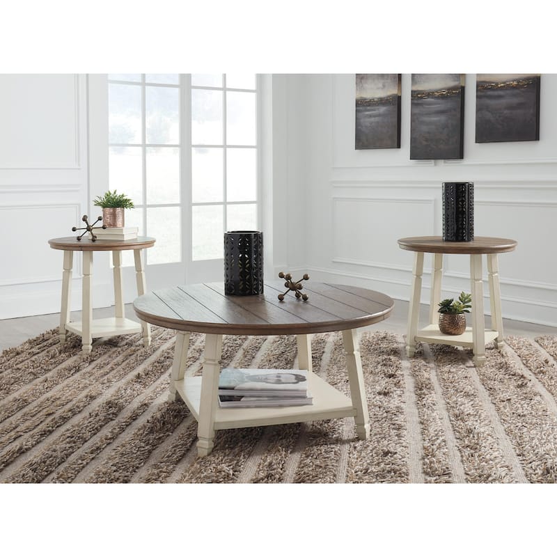 Bolanbrook Casual Two-tone 3-Piece Occasional Table Set