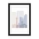 preview thumbnail 1 of 18, iCanvas "Calgary Skyline Poster Pastel" by Paul Rommer Black - 32x24x1