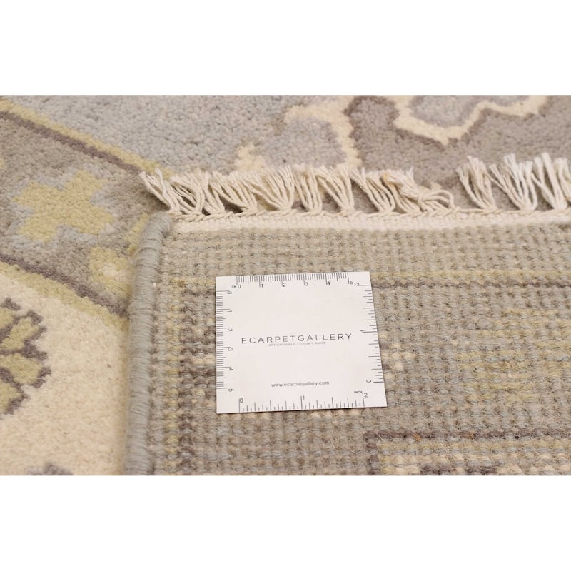 ECARPETGALLERY Hand-knotted Royal Oushak Grey Wool Rug - 8'1 x 10'0