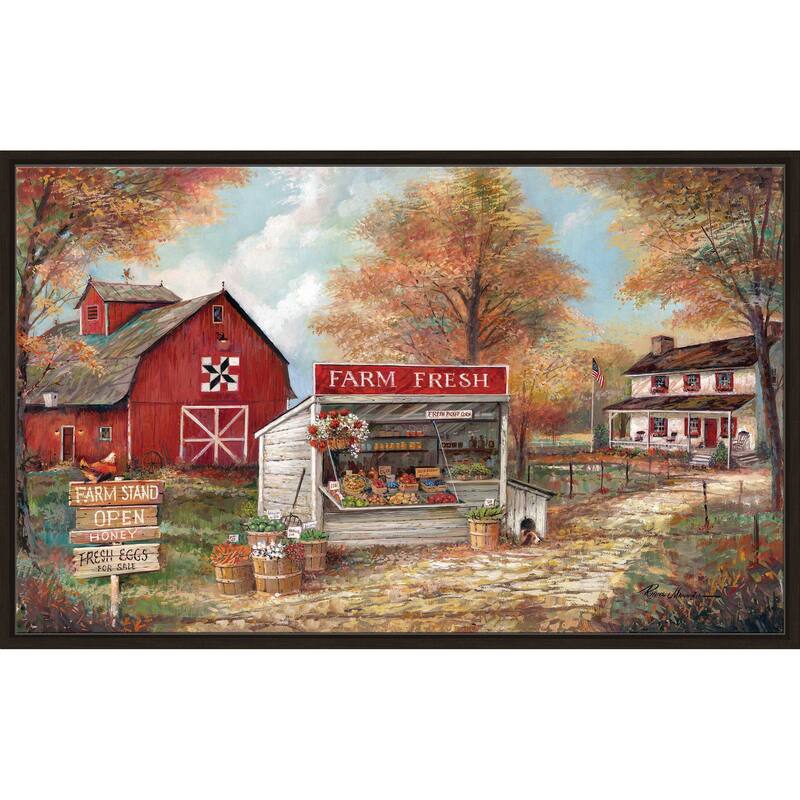 "Farm Fresh" by Ruane Manning Print on Floating Canvas