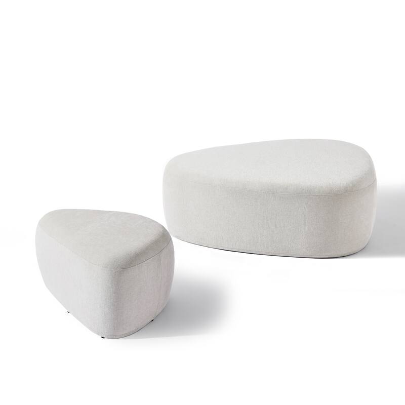 Oversized Triangle Cocktail Ottoman (Set of 2)