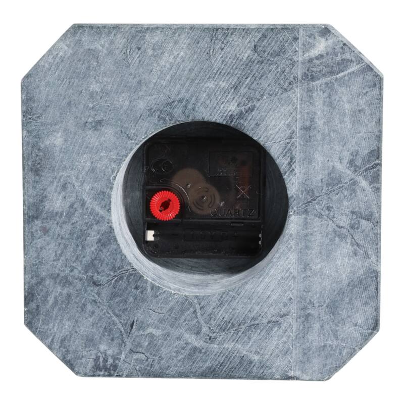 Modern Glam Marble & Stone Clock for Home Decor