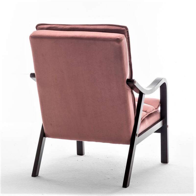 Clovis 24.8" Wide Mid-Century Modern Velvet Armchair
