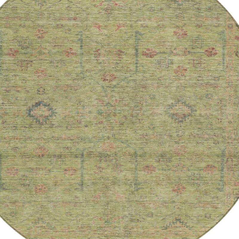 HomeRoots Floral Traditional Rectangle Outdoor Rug