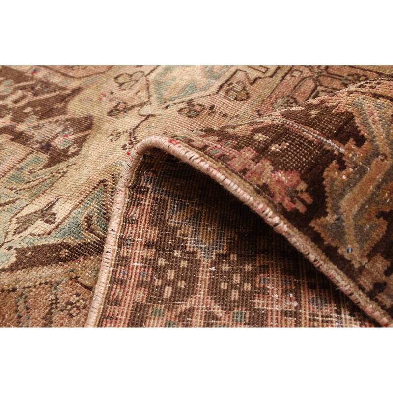 ECARPETGALLERY Hand-knotted Antalya Vintage Brown Wool Rug - 6'5 x 9'0