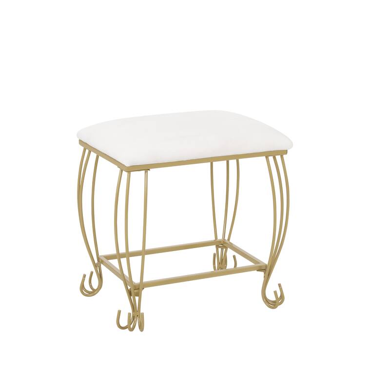 Makeup Vanity Mirror Table Set with Stool,Storage Dressing Table