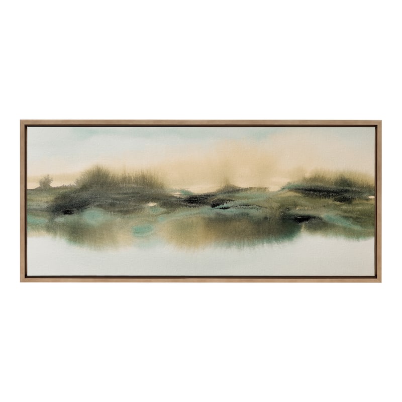 Kate and Laurel Sylvie Tranquil Meadows Framed Canvas by Amy Lighthall