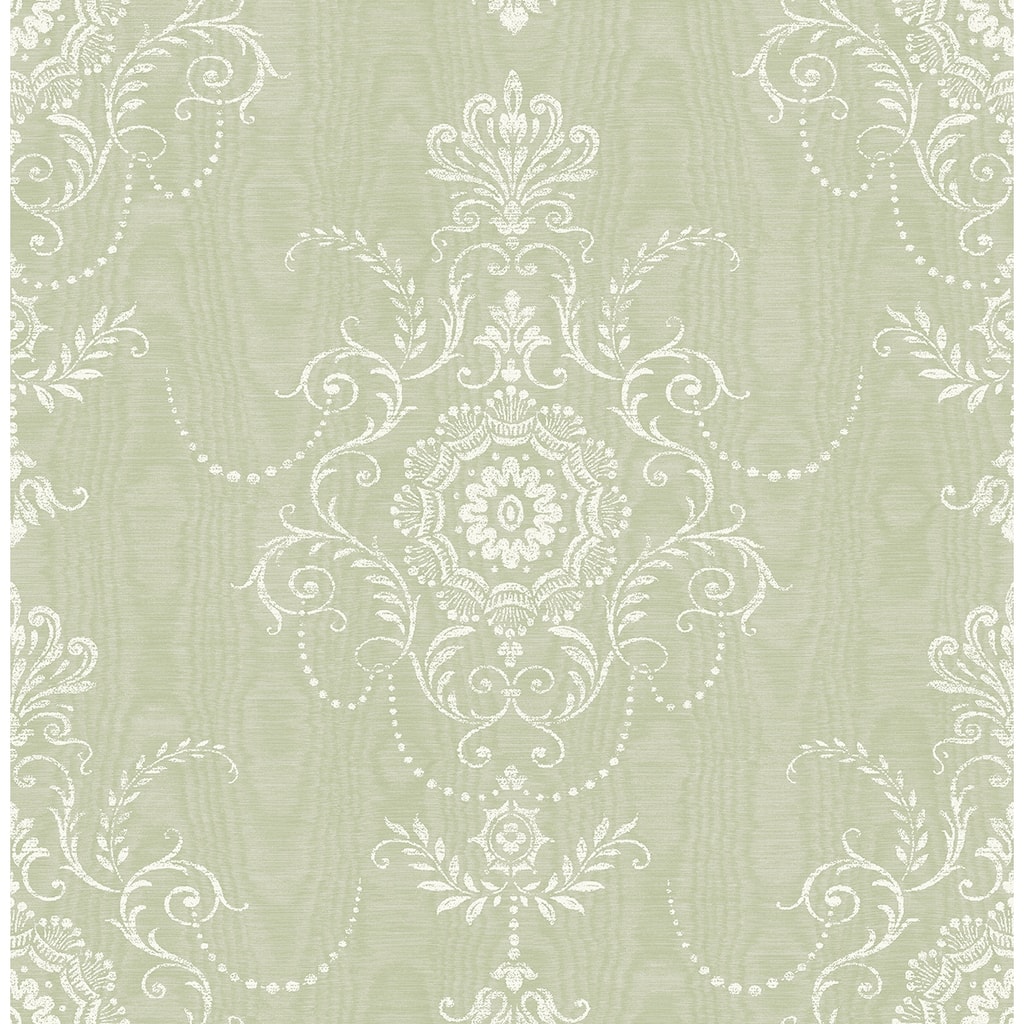 Seabrook Designs Colette Cameo Nonwoven Unpasted Wallpaper