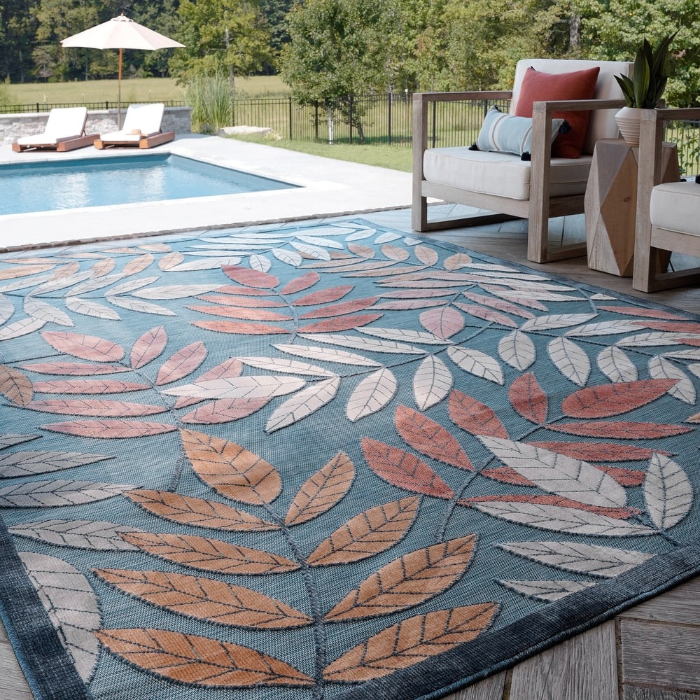 Tropicana Tropical Floral Indoor/Outdoor Area Rug