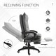 preview thumbnail 5 of 7, Home Office Chair with Foot Rest, Fabric Upholstered Recliner with Armrests, Work Chair with Double Thick Cushion and Wheels