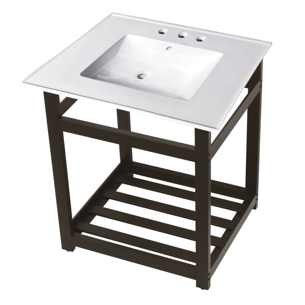 Kingston Brass 25" Wide Ceramic Console Sink