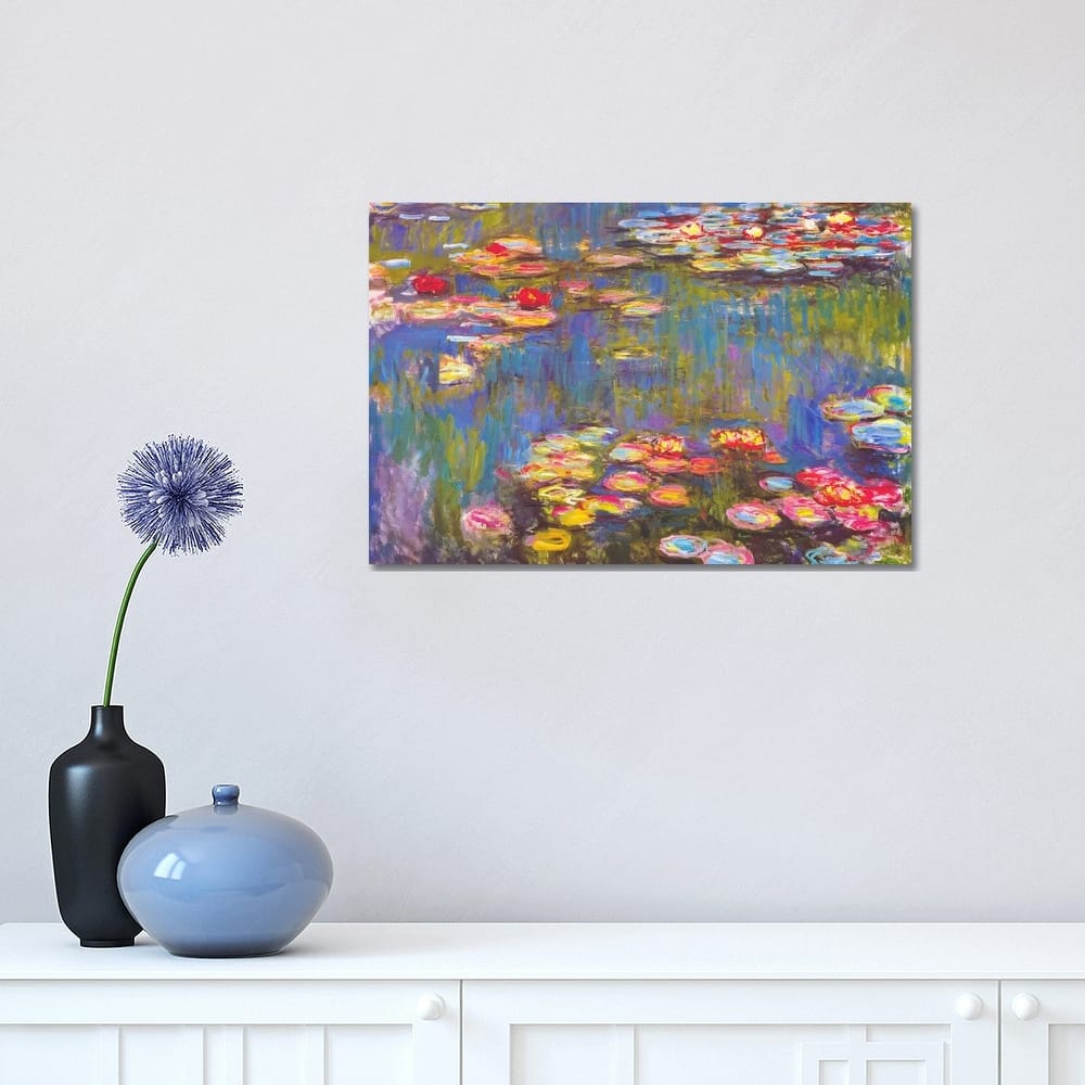 iCanvas 'Water Lilies, 1916' by Claude Monet Canvas Print