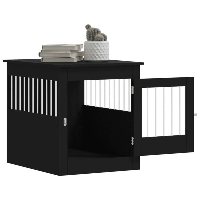 vidaXL Dog Crate with Door Doghouse Puppy Kennel Peg Cage Engineered Wood