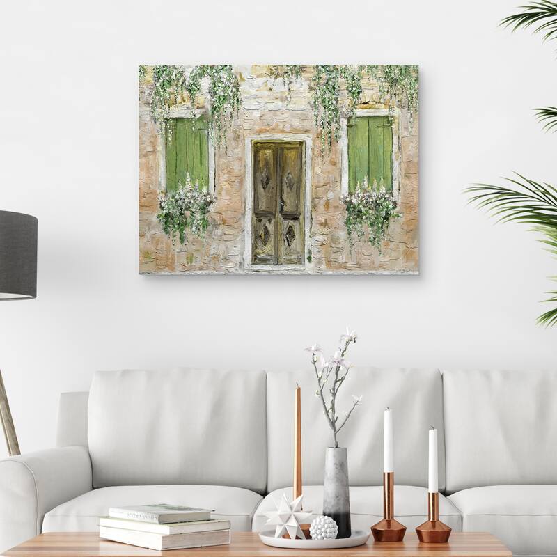 Bienvenue Light by Studio Arts Canvas Art Print