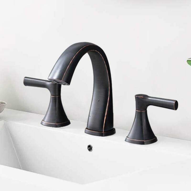 BATHLET Widespread Bathroom Sink Faucet with Drain Assembly