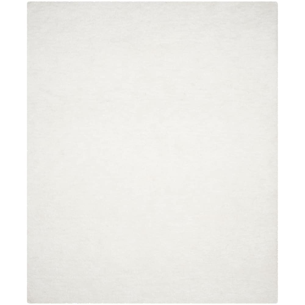 SAFAVIEH Handmade Sheep Shag Dochia Solid Polyester Rug