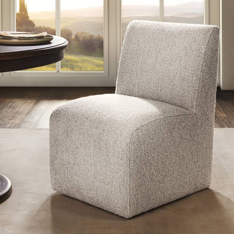 Classic Home Brighton Upholstered Fabric Dining Chair - Coastal Sand