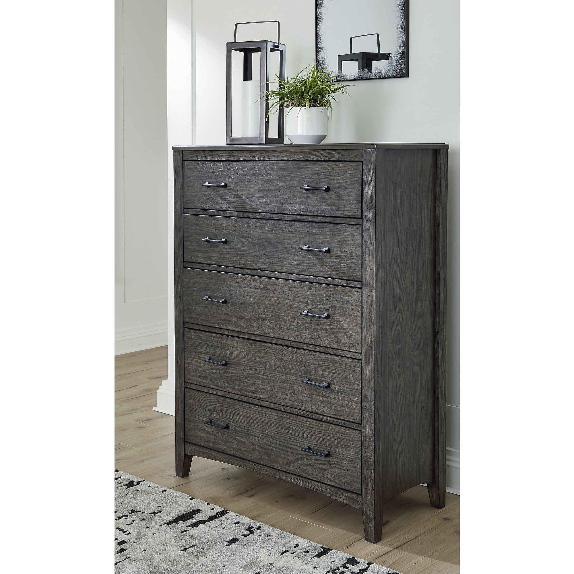 Signature Design by Ashley Montillan Grayish Brown Chest of Drawers - Bed  Bath & Beyond - 39391284