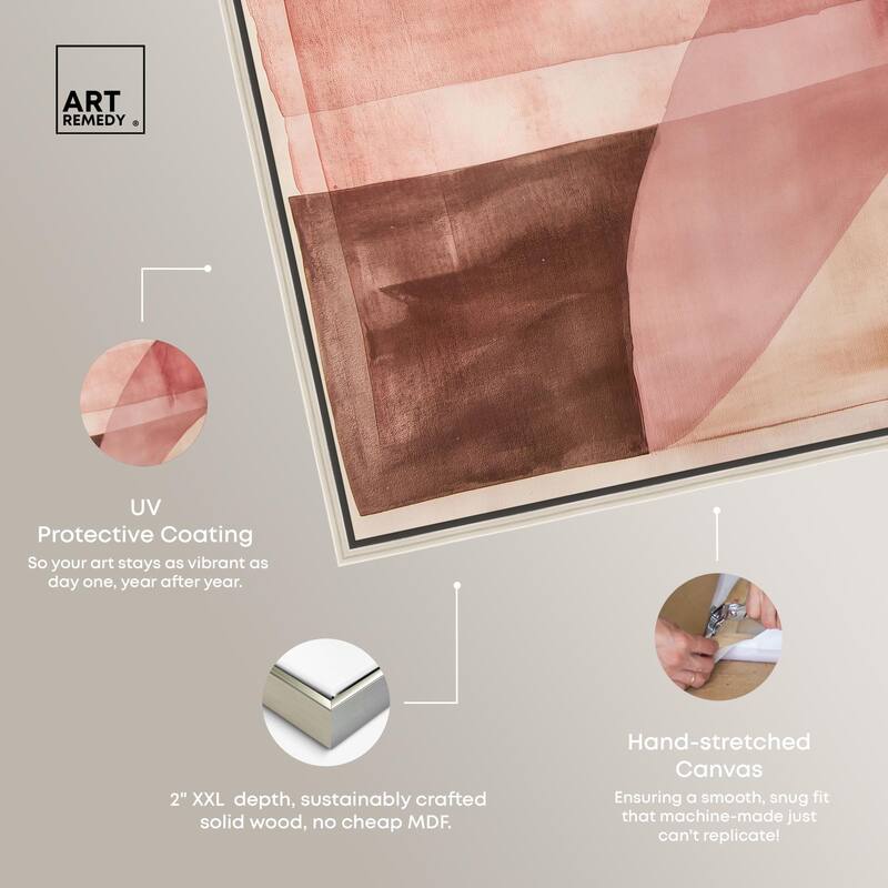 Faded Crimson Canvas by Art Remedy