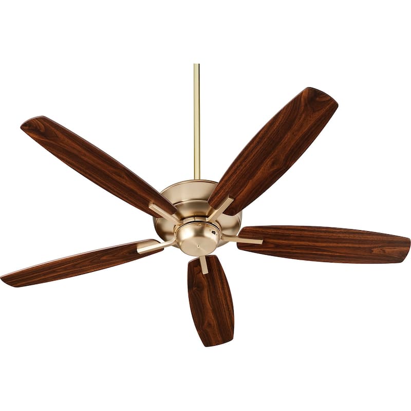Quorum International Breeze 52" 5 Blade Indoor Ceiling Fan - Aged Brass