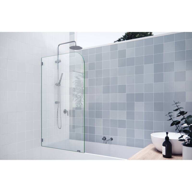 Glass Warehouse B-F-RAD-34 Solaris 58-1/4" High x 34" Wide Fixed