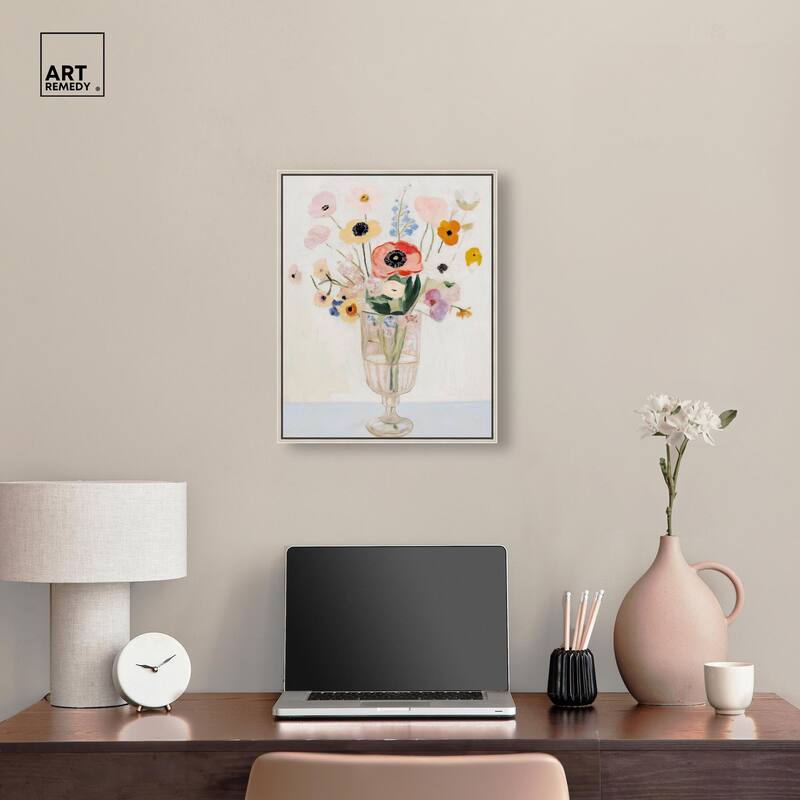Gentle Bouquet Canvas by Art Remedy
