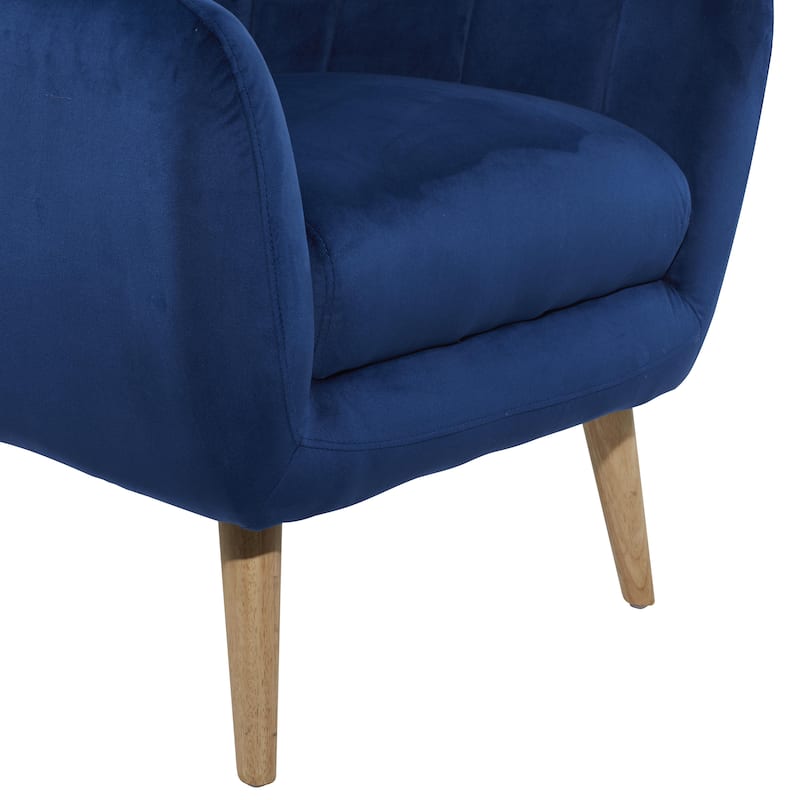 Polyester Living Room Accent Chair - Black, Blue, or Yellow - Roche River Decor