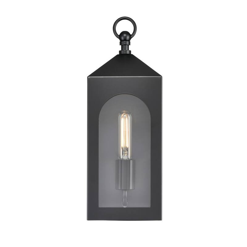 Millennium Lighting Bratton 1 Light Outdoor Wall Sconce in Powder Coat Black - 16  Inch
