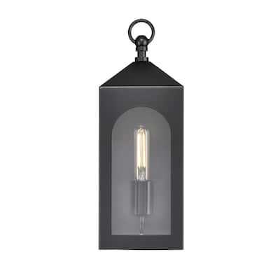 Millennium Lighting Bratton 1 Light Outdoor Wall Sconce in Powder Coat Black