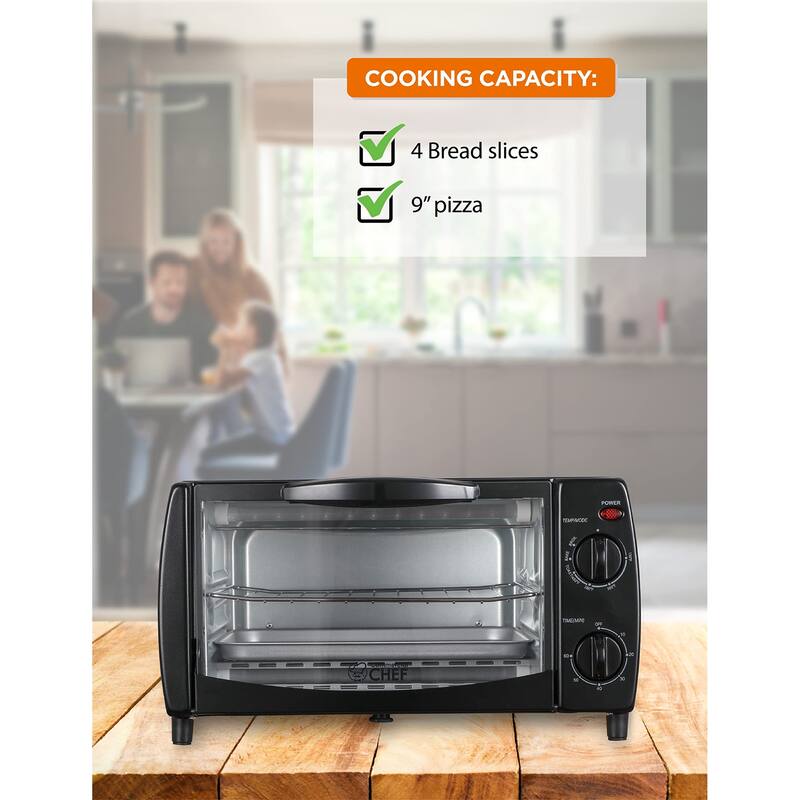 10L 4 Slice Mechanical Toaster Oven