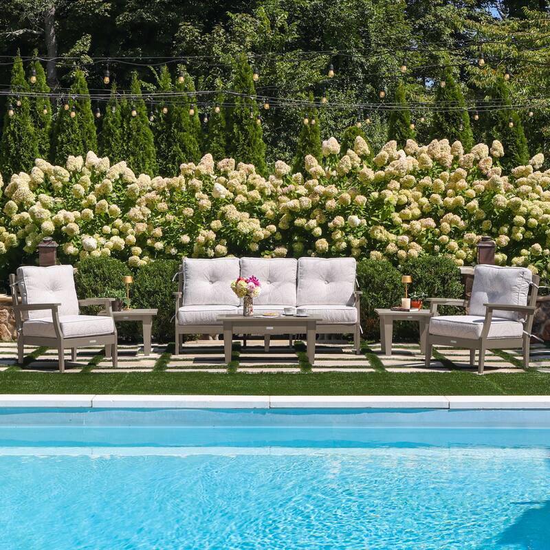 HIGHWOOD Lehigh 6-Piece Couch and Chair Deep Seating Set