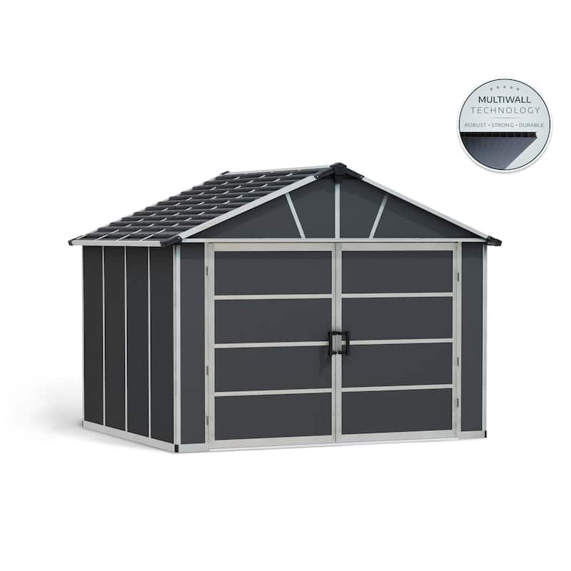 Yukon Dark Gray Garage Shed