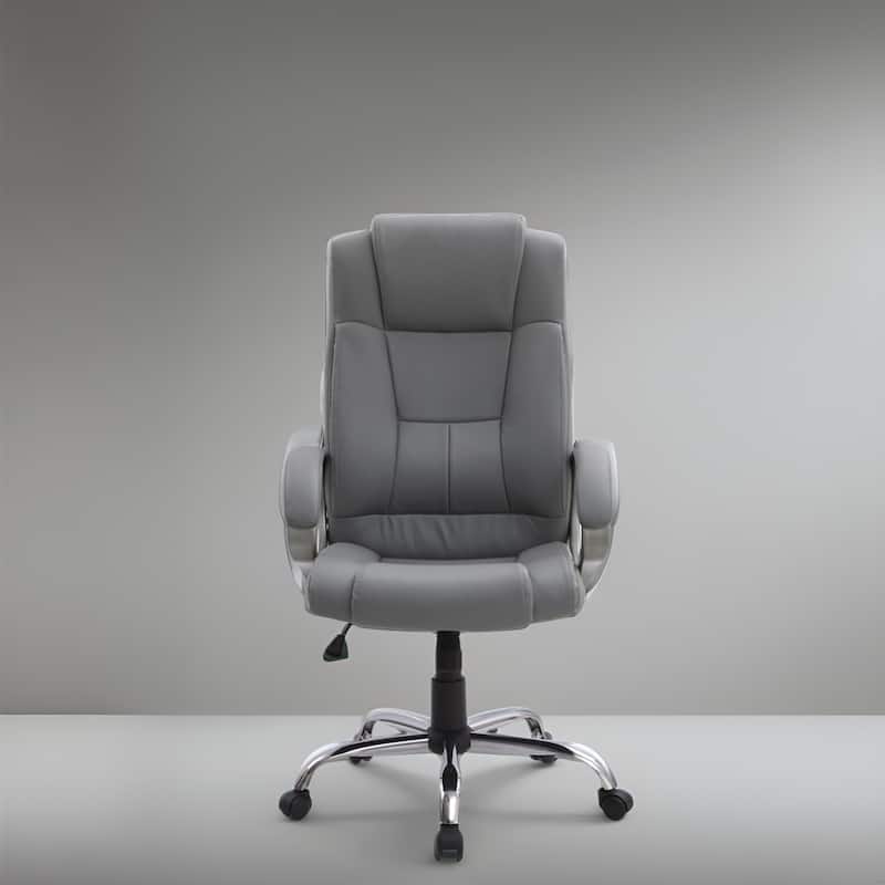 Executive Office Chair High Back Desk Chair with Lumbar Support - Gray