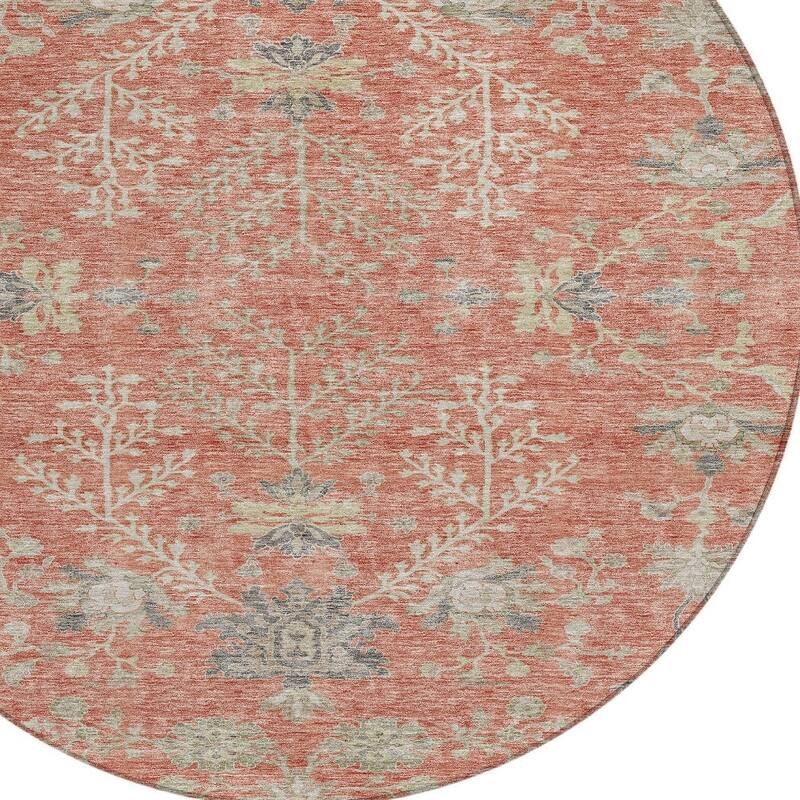 HomeRoots Floral Transitional Rectangle Outdoor Rug