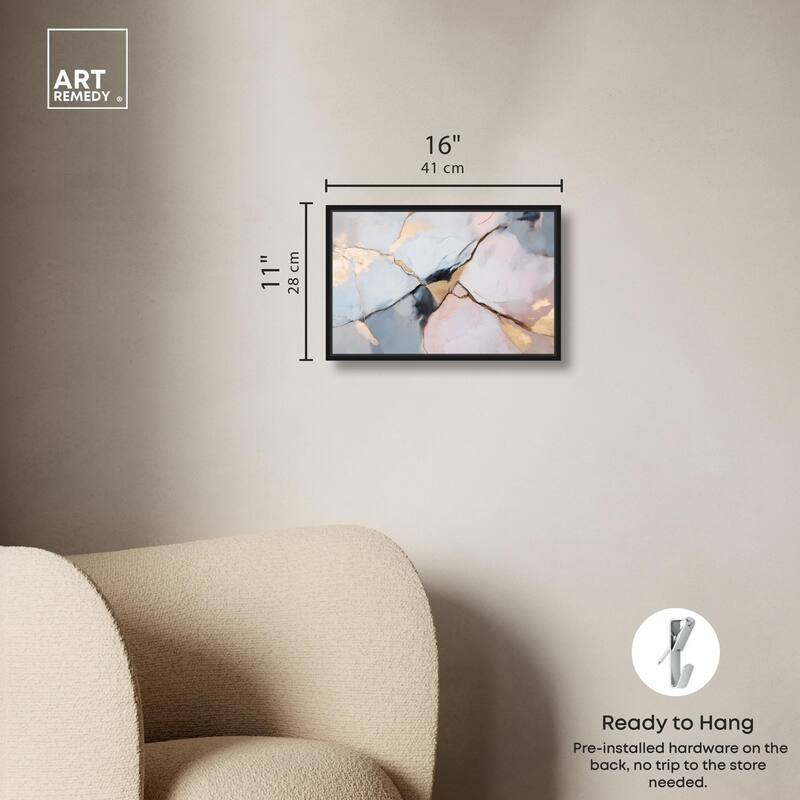 Gilded Veins Canvas by Art Remedy