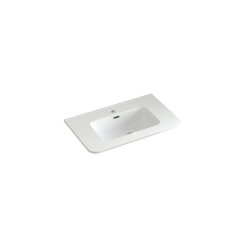 Wall Mounted Bathroom Vanity with Ceramic Basin