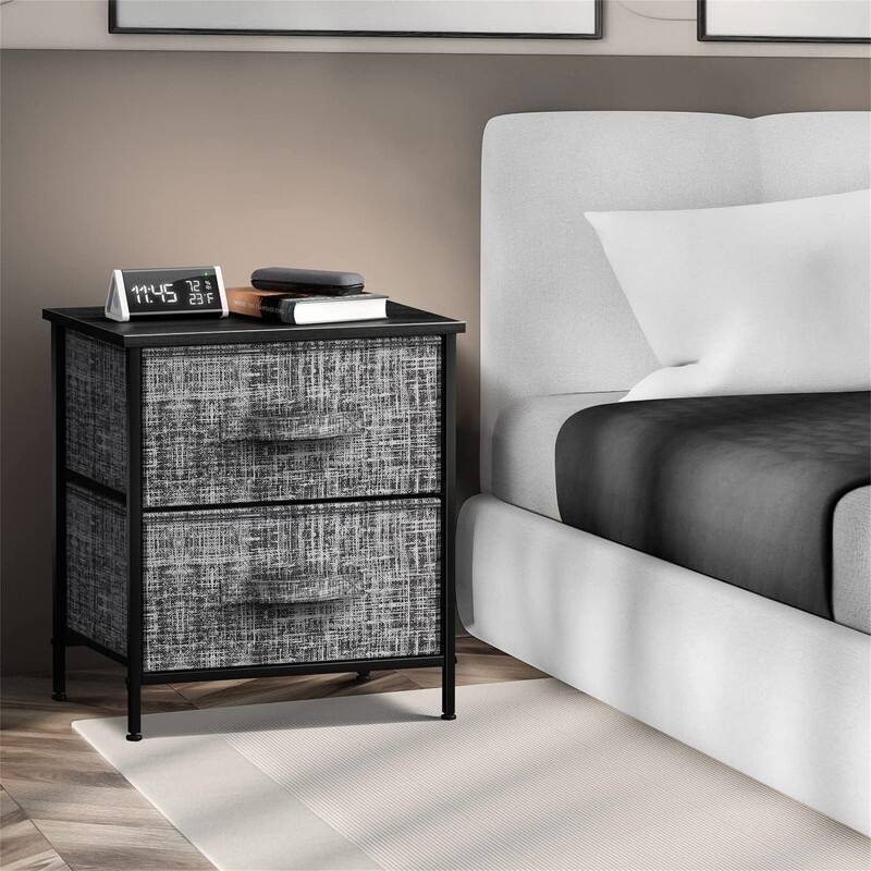 Nightstand with 2 Drawers