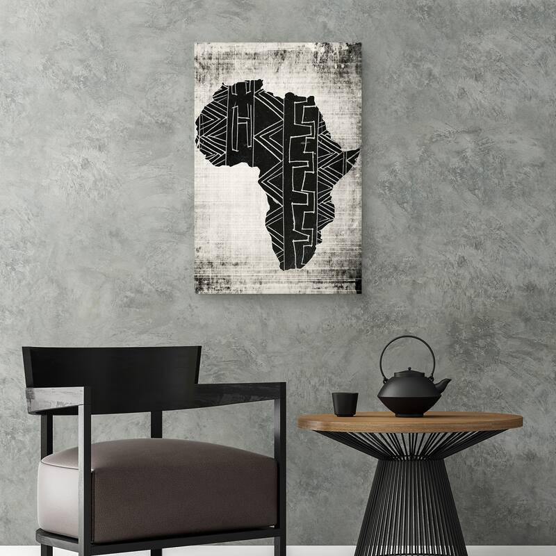 African Map 2 by Nikki Chu Canvas Art Print