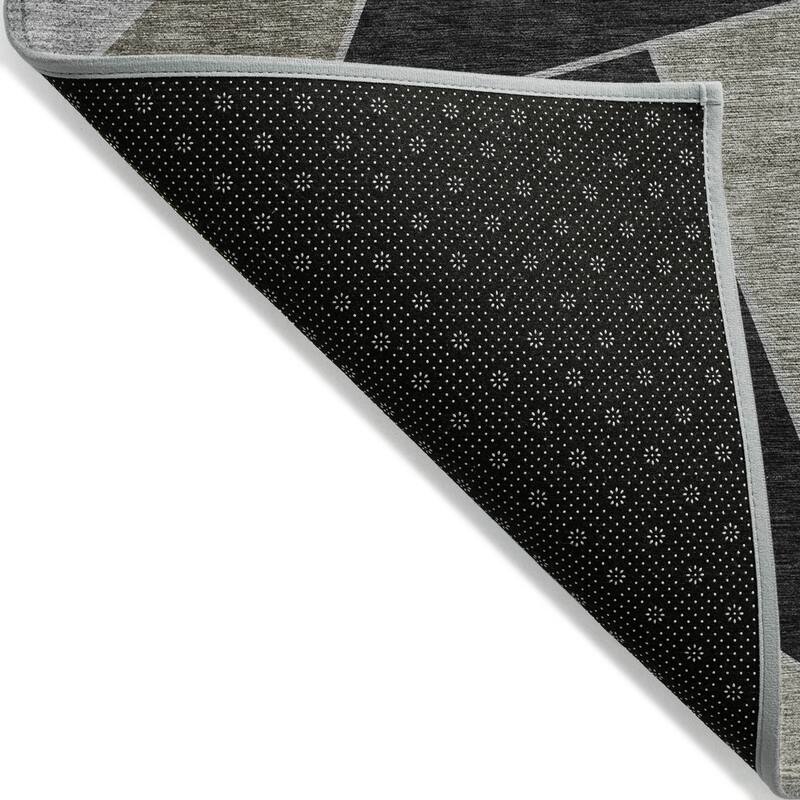 Machine Washable Indoor/ Outdoor Chantille Contemporary Mosaic Rug