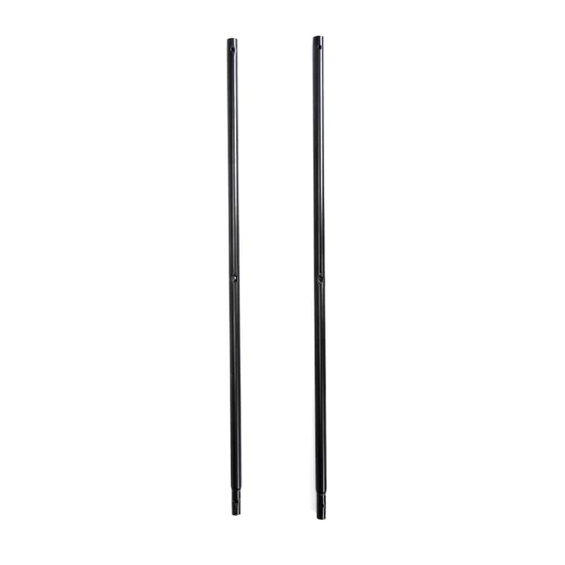 Set of 6 RC String Light Pole, 9 FT Lighting Stand with Horn Shape Hooks, LED Solar Bulbs for Parties, Christmas