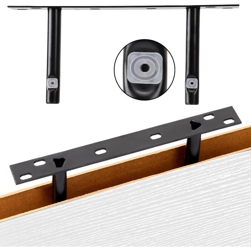 Floating Shelves, Rustic Wood Finish Wall Shelves Set of 4 - 15.8"D x 5.5"W x 1.2"H
