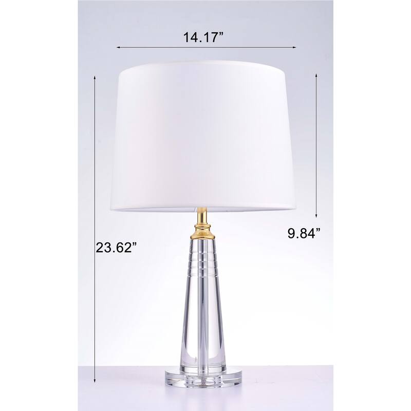 Pasargad Home Regal Collection Metal and Crystal Table Lamp Lights