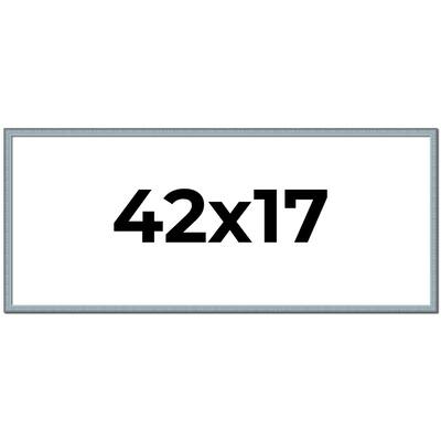 42x17 Frame Rustic Sky Blue Solid Wood Picture Frame | 0.75 Inch