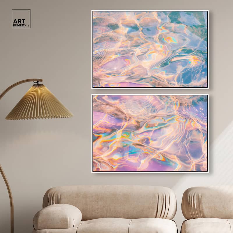 Metallic Drift II Canvas Set of 2 by Art Remedy