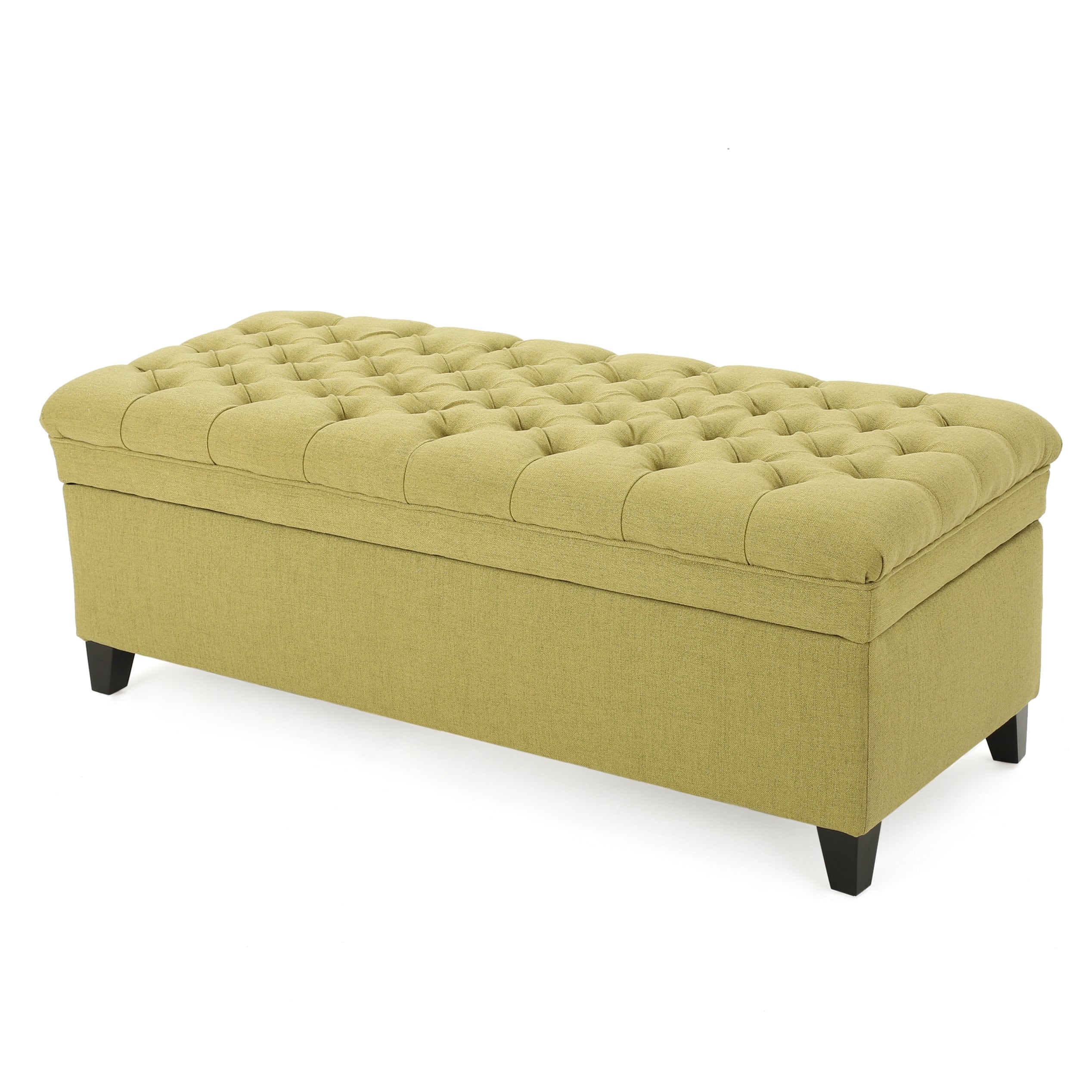 Hastings tufted fabric storage ottoman bench by christopher sales knight home