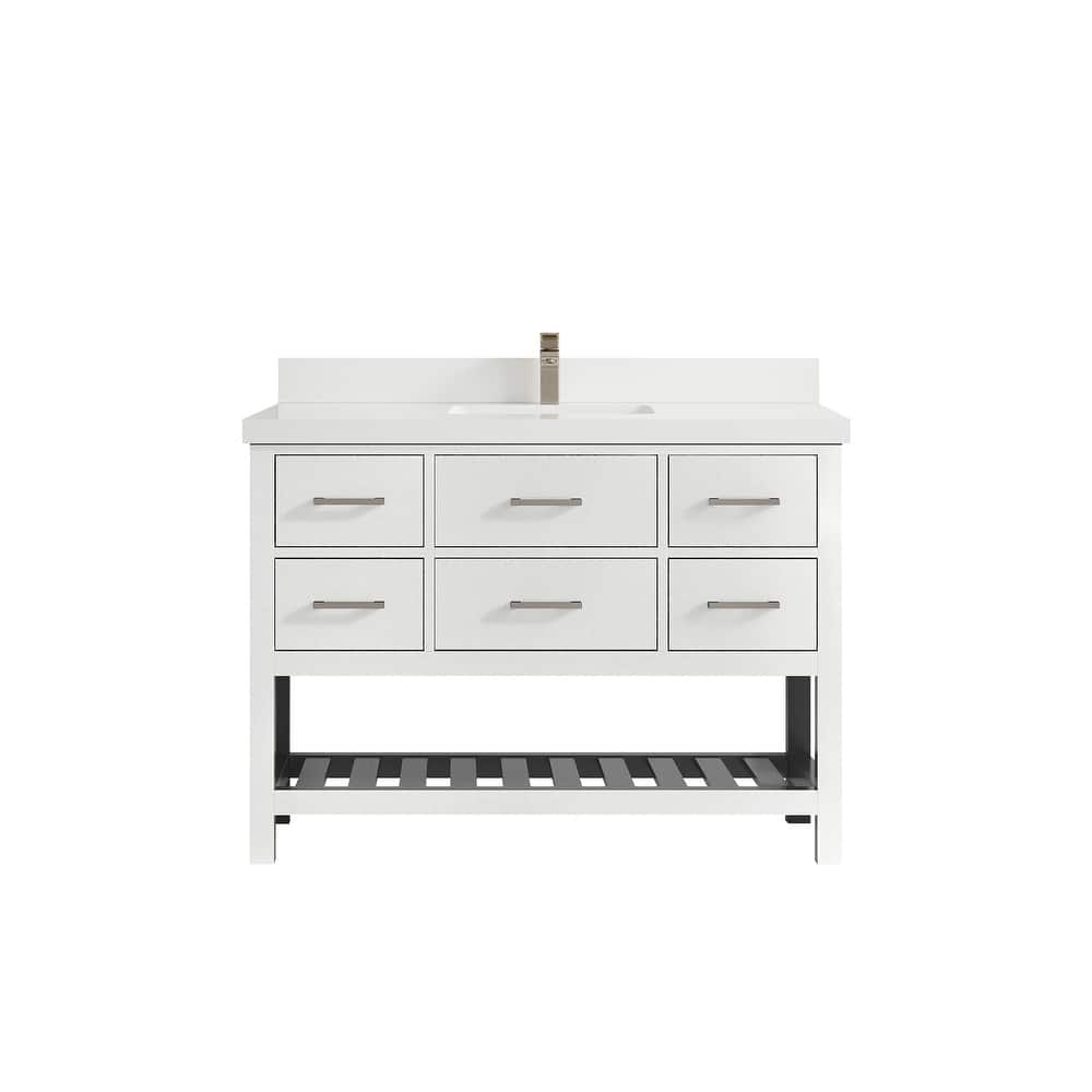 Willow Collections 48 in. W x 22 in. D Parker Single Sink Bathroom Vanity with Countertop