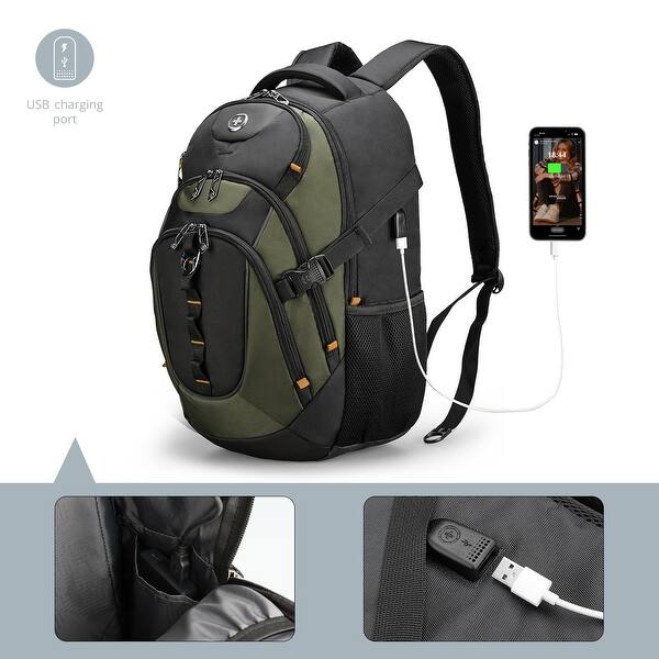 Business Laptop Backpack with Smart USB Charging Port, Travel Backpack Fits 15.6 inches laptops - Bed Bath & Beyond - 42714319 Business Laptop Backpack with Smart USB Charging Port, Travel Backpack Fits 15.6 inches laptops - Bed Bath & Beyond - 42714319